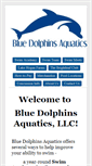 Mobile Screenshot of bluedolphinsaquatics.com